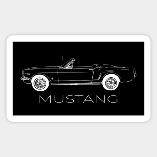 64 Ford Mustang Convertible Magnet